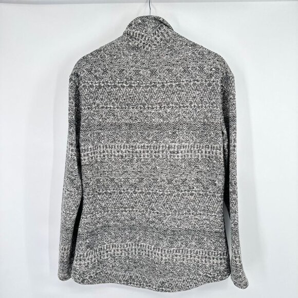 Columbia Womens Fair Isle Pattern Cowl Neck Sweater Size Medium Gray - Picture 12 of 14